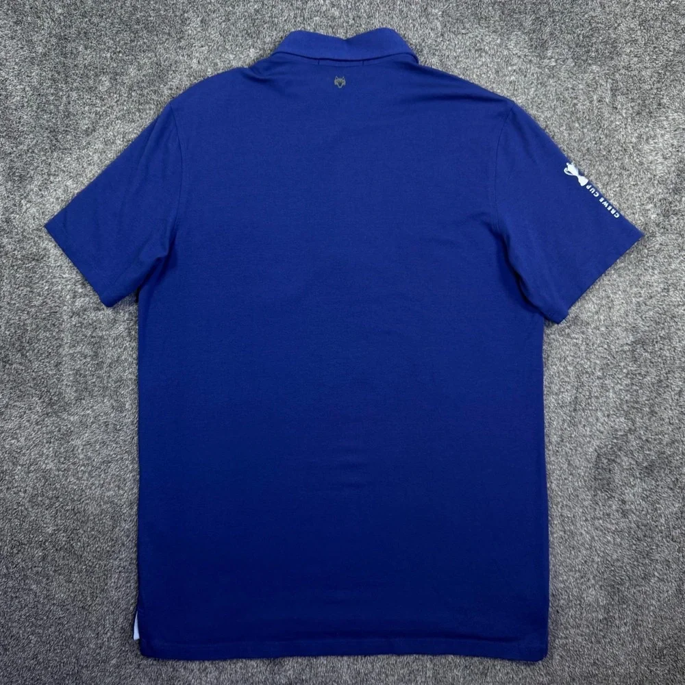 Greyson Mens Crewe Cup Pima Cotton Modal Blend‎ Pocket Polo Shirt Blue Size M